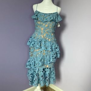 Cooper St Lace Parfait Ruffle Dress (6)